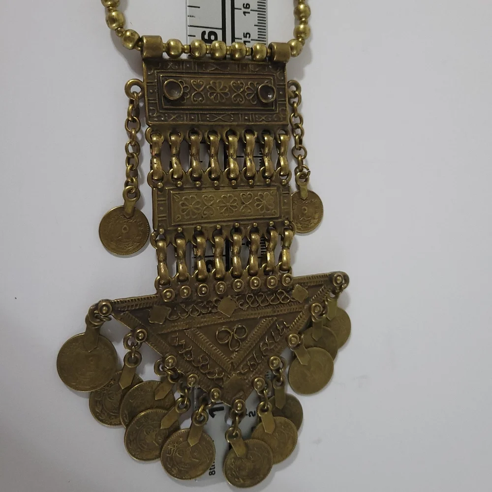 Child of Wild Bodrum Necklace Brass Chunky Coin - Picture 7 of 12